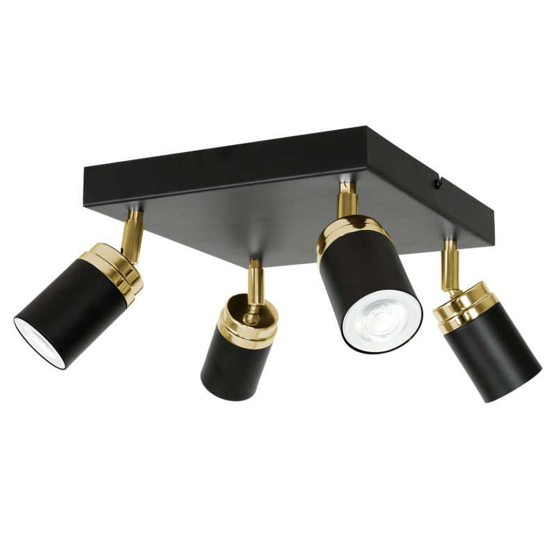 spot  black/gold 4xGU10 05166