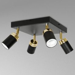 spot  black/gold 4xGU10 05166