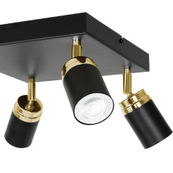 spot  black/gold 4xGU10 05166