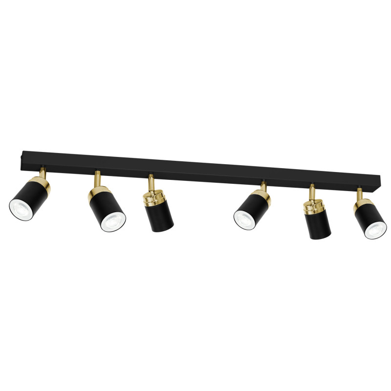 spot  black/gold 6xGU10 05167