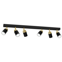 spot  black/gold 6xGU10 05167