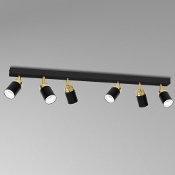 spot  black/gold 6xGU10 05167