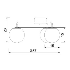 plafon  black/gold 3xE27 05668