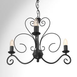 żyrandol  black 3xE14 05780