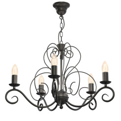 żyrandol  black 5xE14 05781