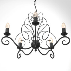 żyrandol  black 5xE14 05781