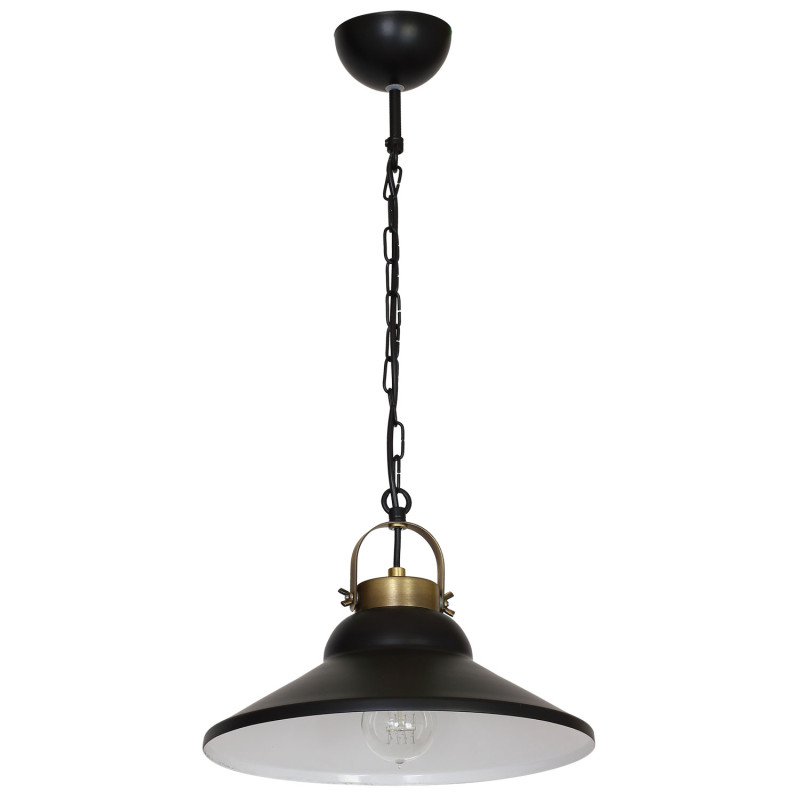 żyrandol  black/antic brass 1xE27 06207