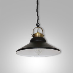żyrandol  black/antic brass 1xE27 06207