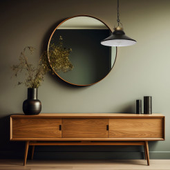 żyrandol  black/antic brass 1xE27 06207