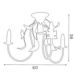 plafon  3xE14 06285
