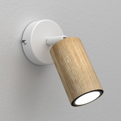 spot Nise white/wood 1xGU10 07044