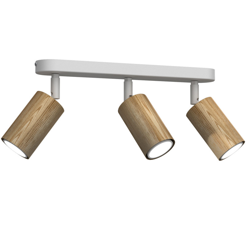 spot Nise line bar white/wood 3xGU10 07047