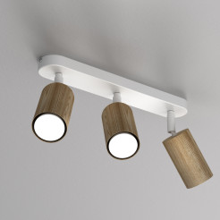 spot Nise line bar white/wood 3xGU10 07047