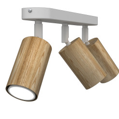 spot Nise line bar white/wood 3xGU10 07047