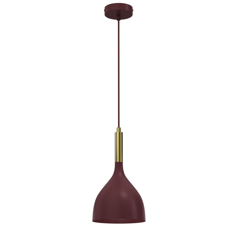 żyrandol  burgundy/shiny gold 1xE27 07266