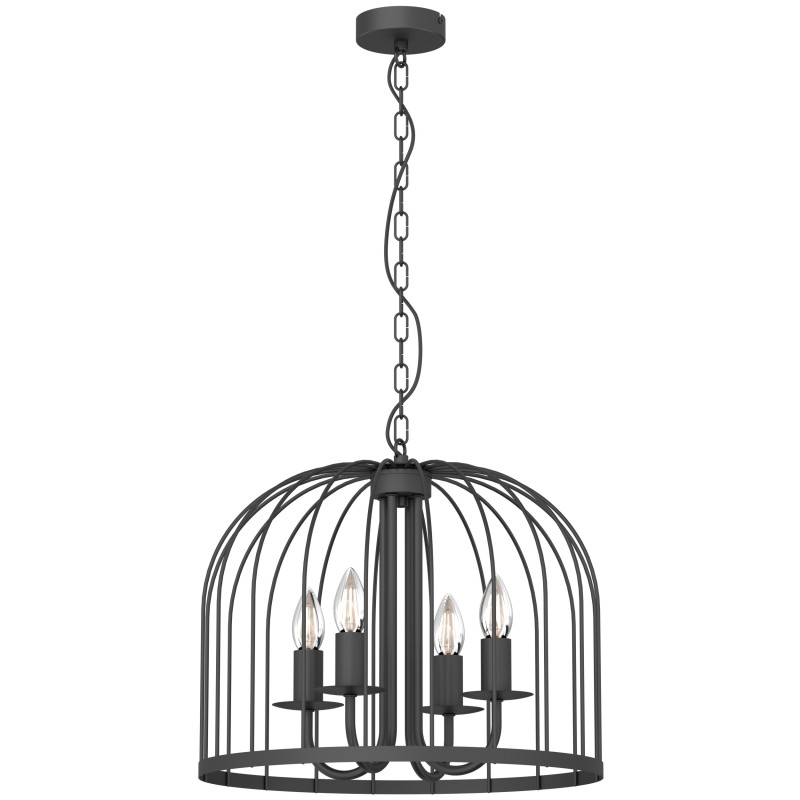 żyrandol  black 4xE14 07292