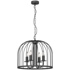 żyrandol  black 4xE14 07292
