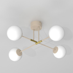 plafon  beige/gold 4xE27 07885