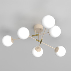 plafon  beige/gold 6xE27 07886