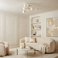 plafon  beige/gold 6xE27 07886