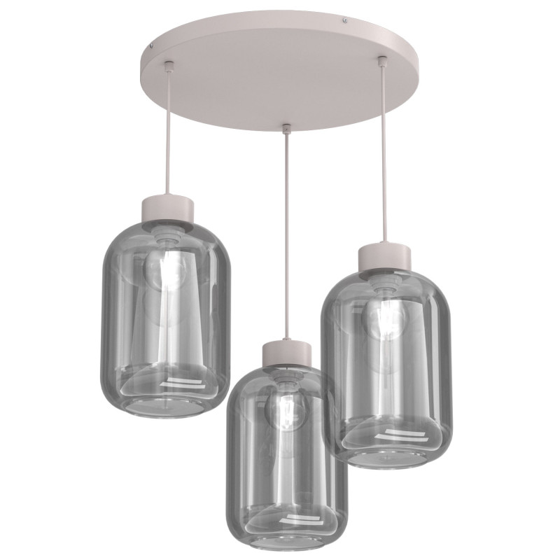 żyrandol plate  cashmere (glass: 2988) 3xE27 08009
