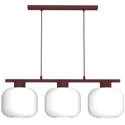 żyrandol  burgundy (glass: 2984) 3xE27 08016