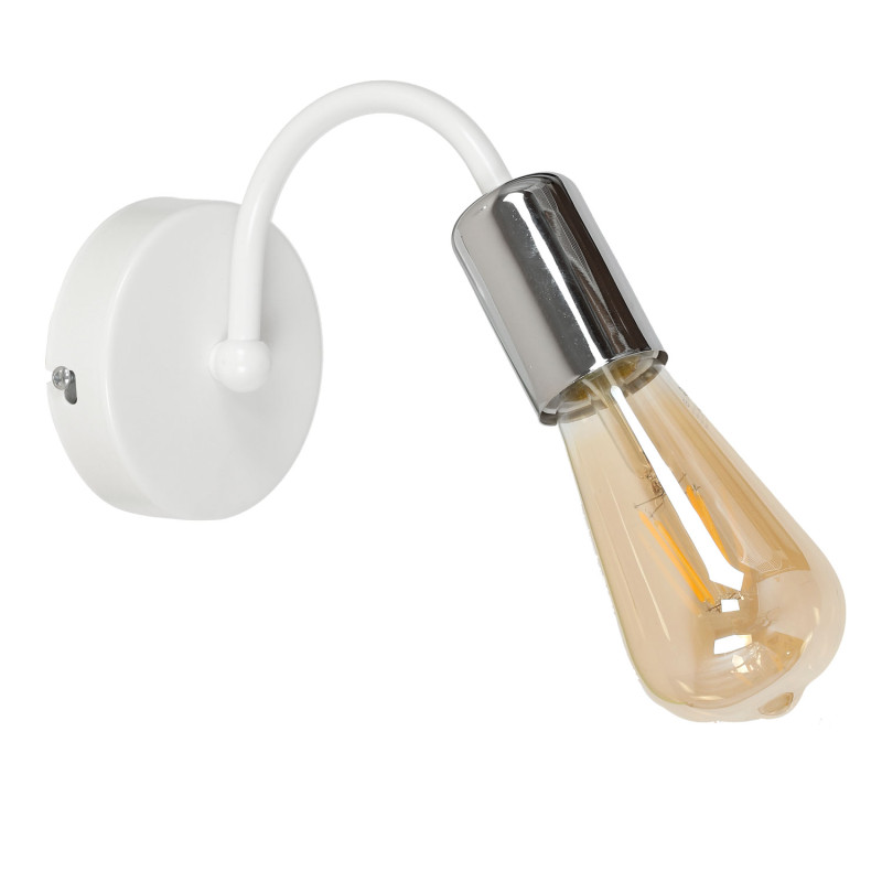 kinkiet  white/chrome 1xE27 08073