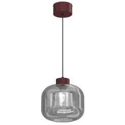 żyrandol  burgundy (glass: 2985) 1xE27 08128