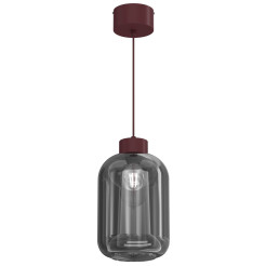 żyrandol  burgundy (glass: 2988) 1xE27 08129
