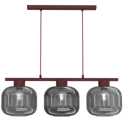 żyrandol  burgundy (glass: 2985) 3xE27 08130