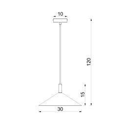 żyrandol dia 300  beige (RAL1019) 1xGX53 08176