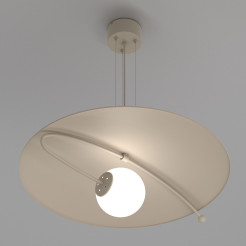 żyrandol  beige (glass: 2815) 1xE27 08188