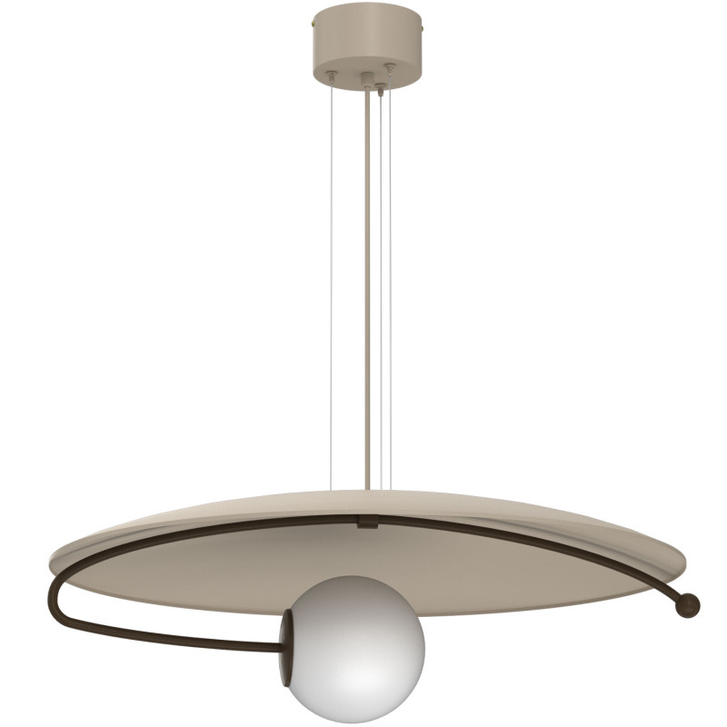 żyrandol  beige/brown (glass: 2815) 1xE27 08190