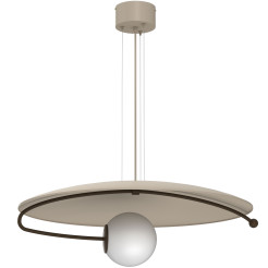 żyrandol  beige/brown (glass: 2815) 1xE27 08190