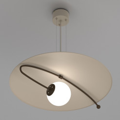 żyrandol  beige/brown (glass: 2815) 1xE27 08190