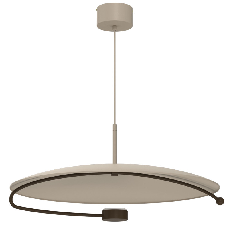 żyrandol  beige/brown 1xGX53 08191