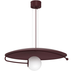 żyrandol  burgundy (glass: 2815) 1xE27 08194