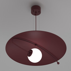 żyrandol  burgundy (glass: 2815) 1xE27 08194
