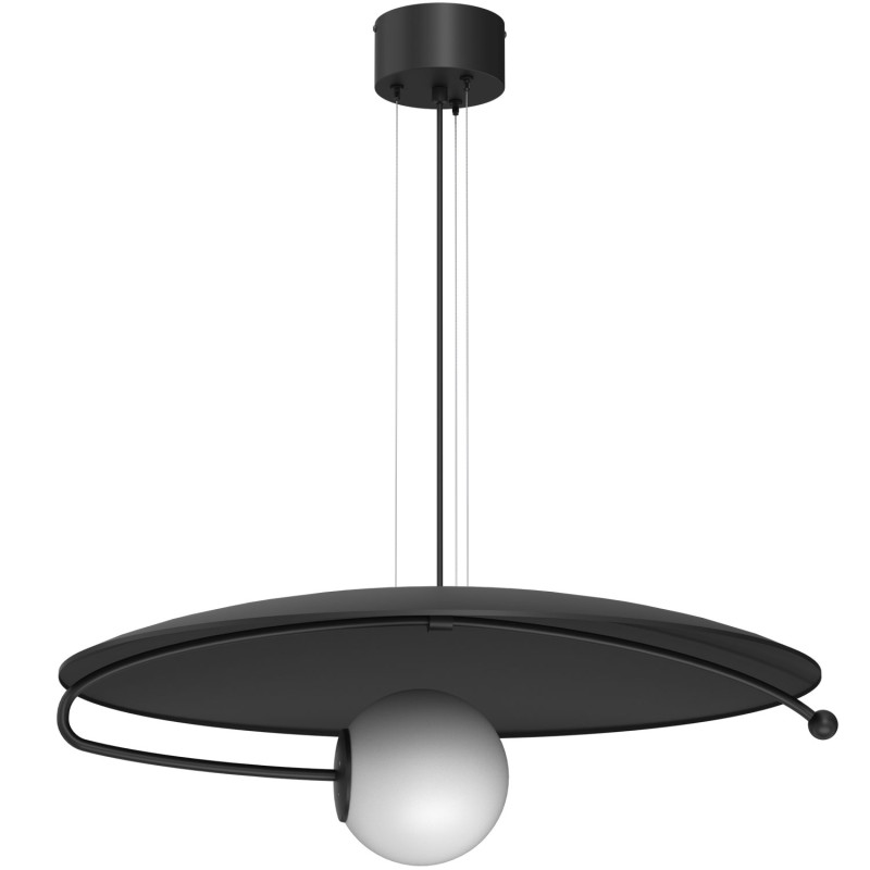 żyrandol  black (glass: 2815) 1xE27 08196
