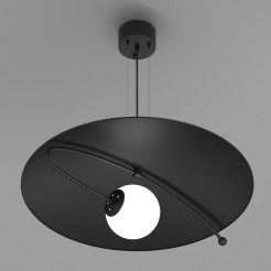 żyrandol  black (glass: 2815) 1xE27 08196