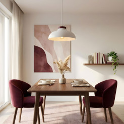 żyrandol  cashmere/burgundy 1xE27 08485