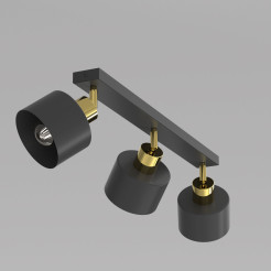 spot  black/gold 3xE27 08781