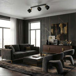 spot  black/gold 3xE27 08781