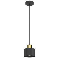 żyrandol  black/gold 1xE27 08782