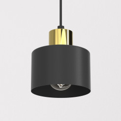 żyrandol  black/gold 1xE27 08782