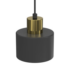 żyrandol  black/gold 1xE27 08782