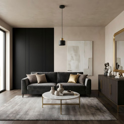 żyrandol  black/gold 1xE27 08782