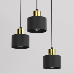 żyrandol  black/gold 3xE27 08783
