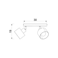 spot plate dia 300 mm  beige 3xE27 08786