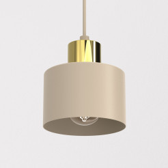 żyrandol  beige/gold 1xE27 08794